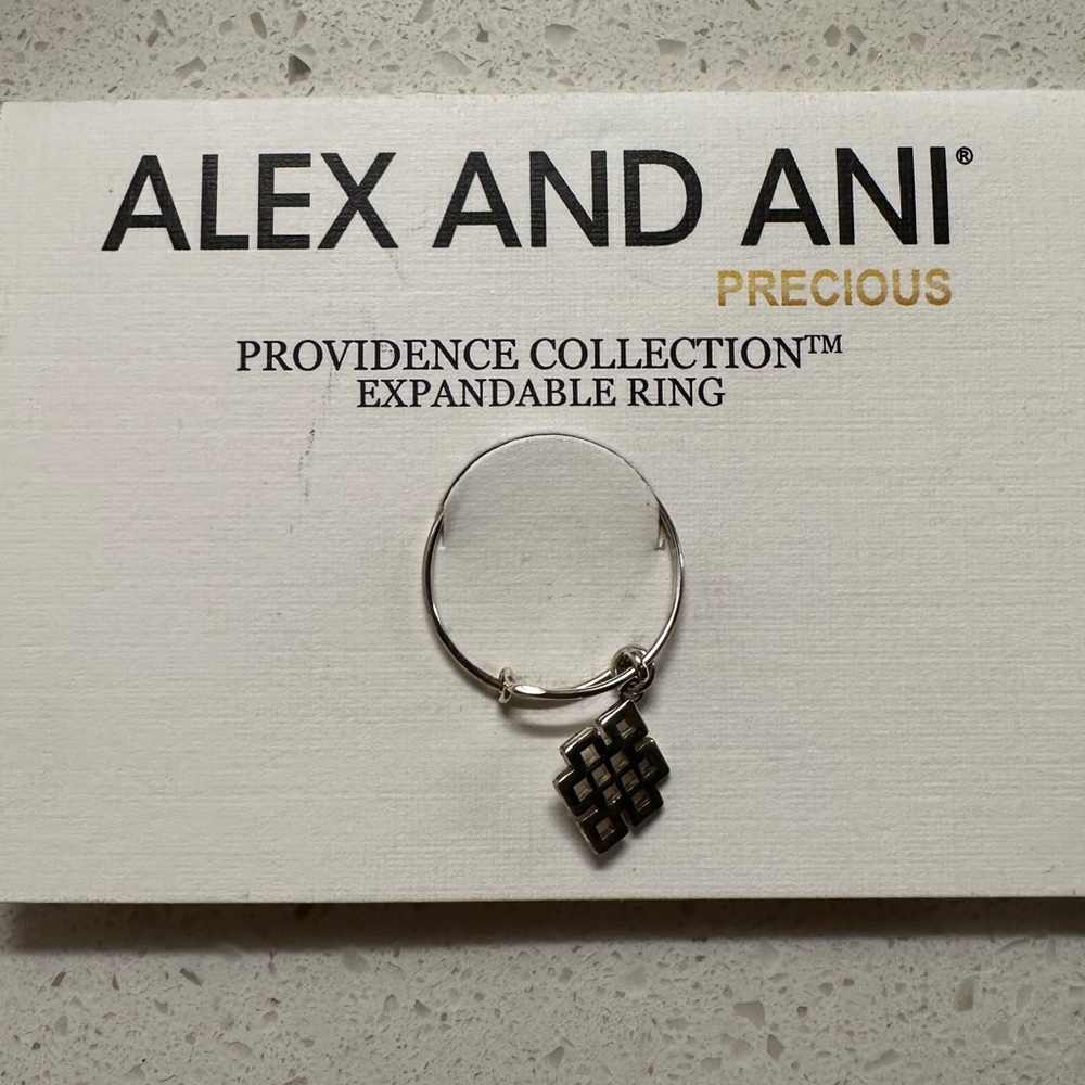 Alex and Ani expandable ring silver